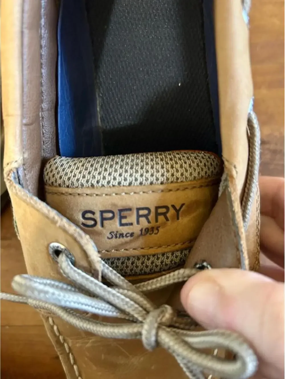 Sperry Men's Leather Upper Boat Shoes Size 9.5M